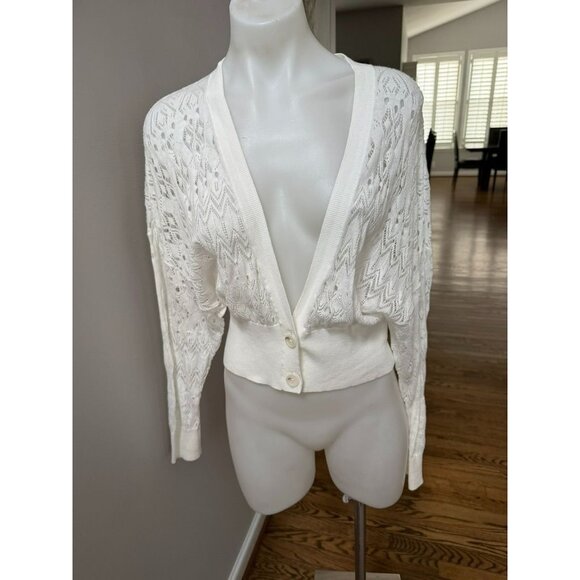 IRO Pia Cardigan White Size XS - Picture 3 of 5